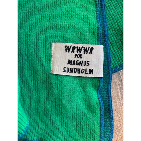 Rare Promo WRWWR Guadagnino Crew Gift Cashmere Throw Blanket Italy SMT 62 x 65 - Picture 2 of 6